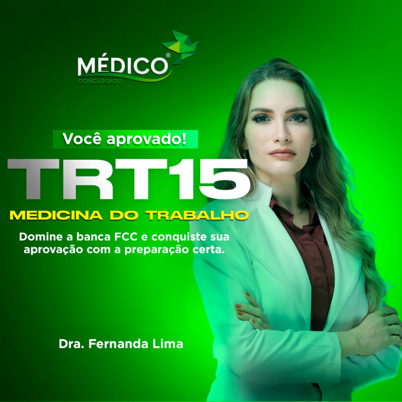 TRT 15 - Médico do Trabalho para o Tribunal Regional do Trabalho da 15º Região – FCC </br> <span class="preco">💳 12 x de R$ 209,29</span>