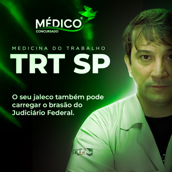 Médico do Trabalho TRT2 São Paulo: Curso Preparatório Específicas + Inespecíficas - MedicoConcursado® </br> <span class="preco">💳 12 x de R$ 227,22</span>